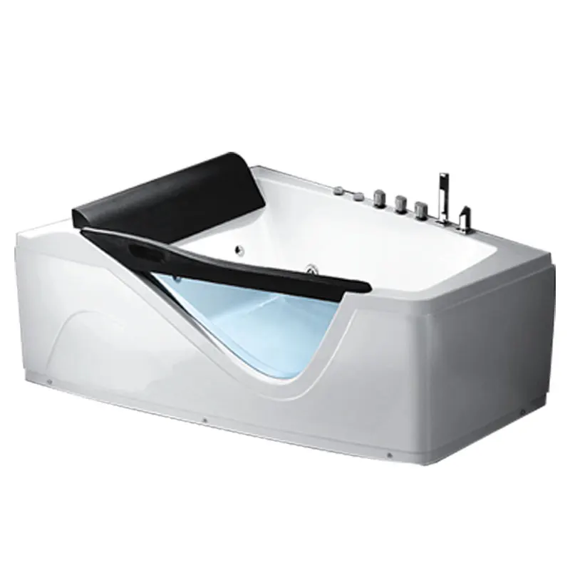 

STLFQianshengjia Small Households Adult Bathtub Acrylic Independent Surfing Massage Bathtub