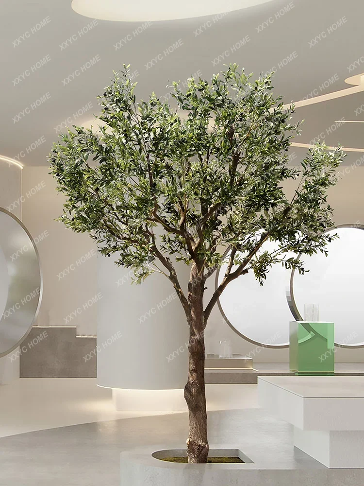 High Simulation Olive Tree Nordic Living Room Fake Trees Home Floor Landscaping Fake Green Plant Decoration