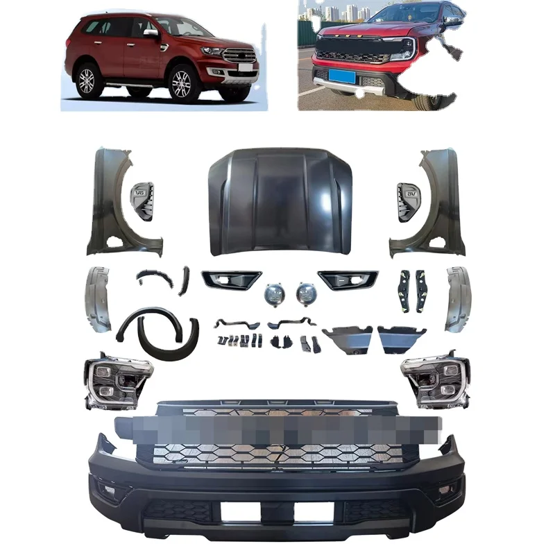 Colorful Choose 4x4 car auto body kit for 16-21 Everest change to T9 ranger raptor