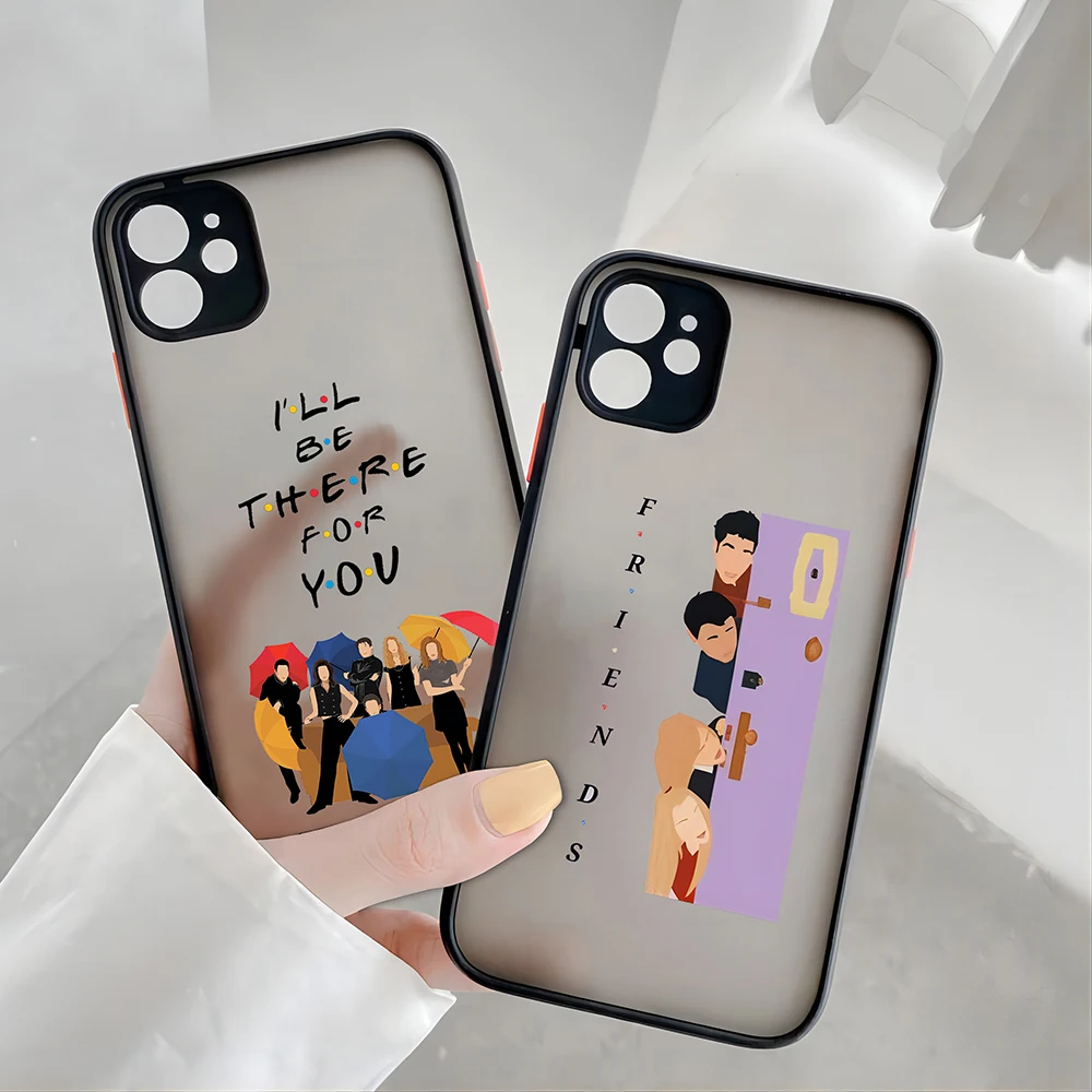 Friends Hot TV Show Phone Case For iPhone 15 14 13 12 11 Mini Pro Max X XR XSMax 7 8 Plus Matte Transparent Back Cover