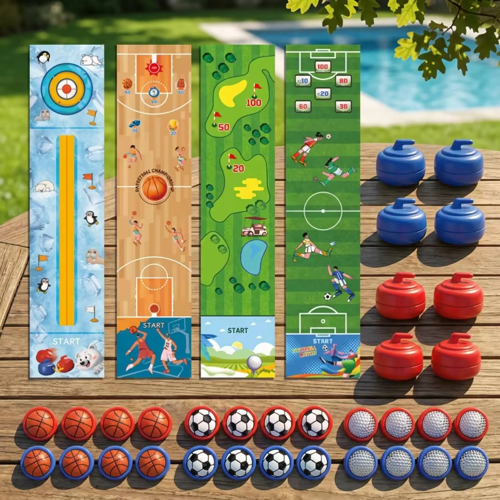 クアドラプルアクションデスクトップスポーツゲームインタラクテ - Party Games Multiplayer のレビューと価格