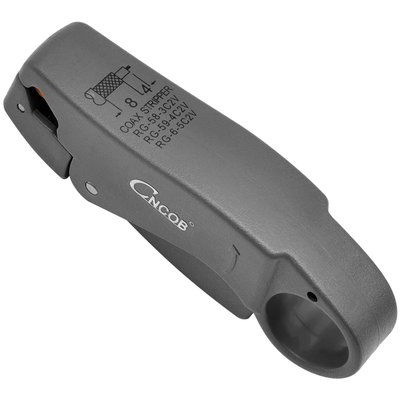 Инструмент для зачистки кабеля CNCOB для зачистки кабеля RG-58-3C2V, RG-59-4C2V, RG-6-5C2V длиной 10 мм и 12 мм.
