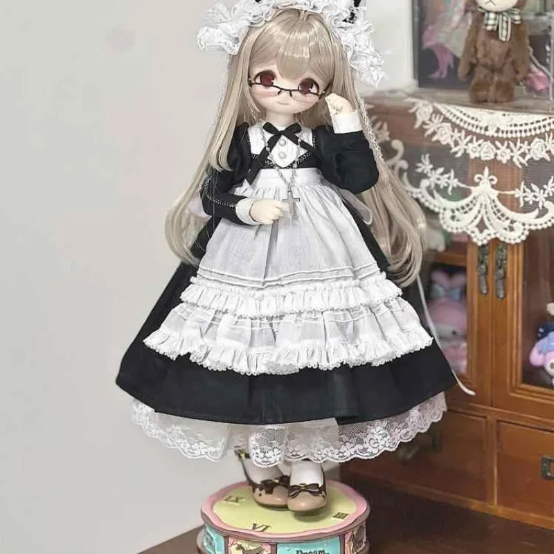 BJD doll clothes suitable for  1/4  size Maid cute clothes set doll accessories (7 points)