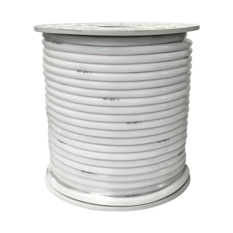 220V 고전압 LED 네온 라운드 형광 유연한 실외 방수 건물 조명 360도