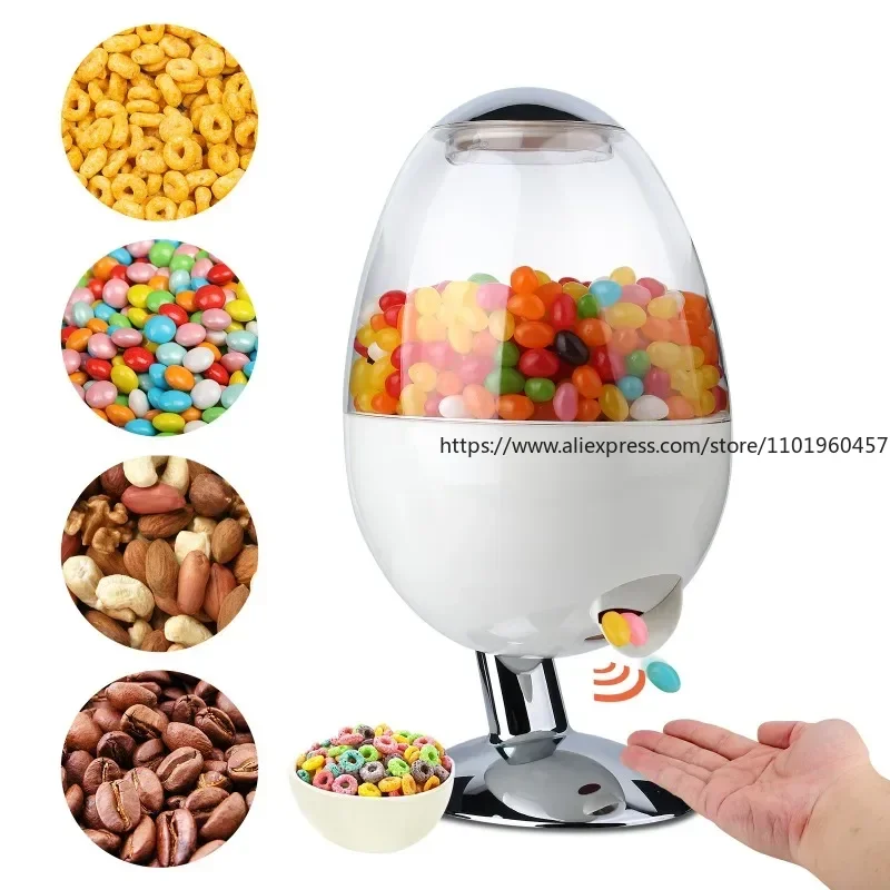 

Home Office Storage Container with Touchless Automatic Sensing and Snack Dispensing Function