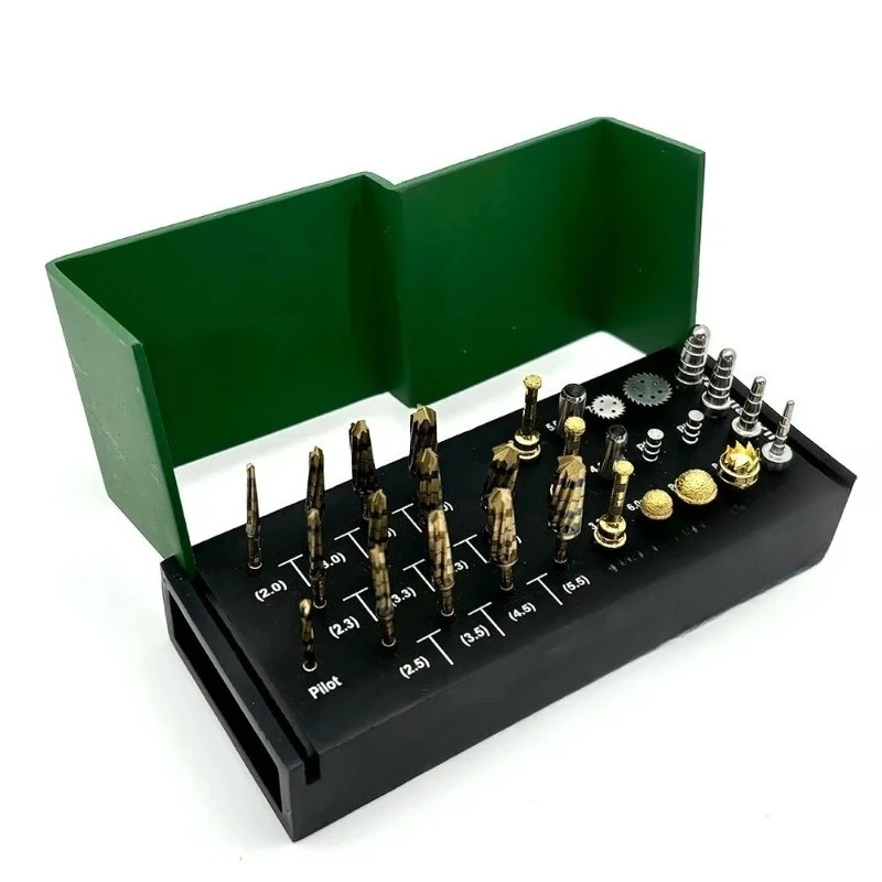 Dental implant twist drill positioning drill reaming skin gum opening implant guide 29-piece set