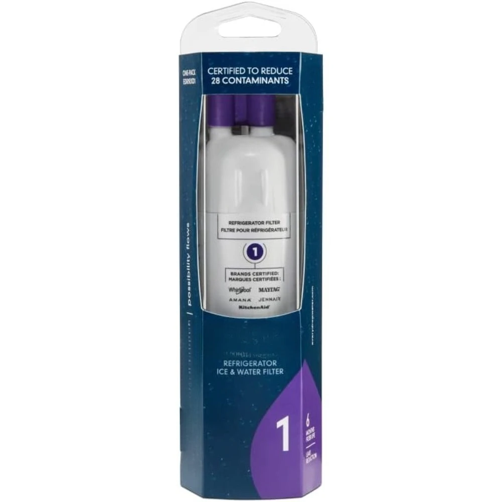 

Ice and Water Refrigerator Filter 1 EDR1RXD1 Compatible Replacement Cartridge Purple Single-Pack