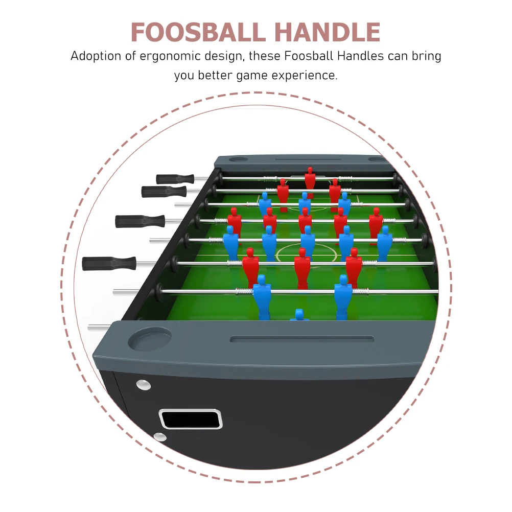 

8pcs Table Football Machine Handles Premium Plastic Foosball Handles Ergonomic Anti-S Replacement Grips Compatible For Most