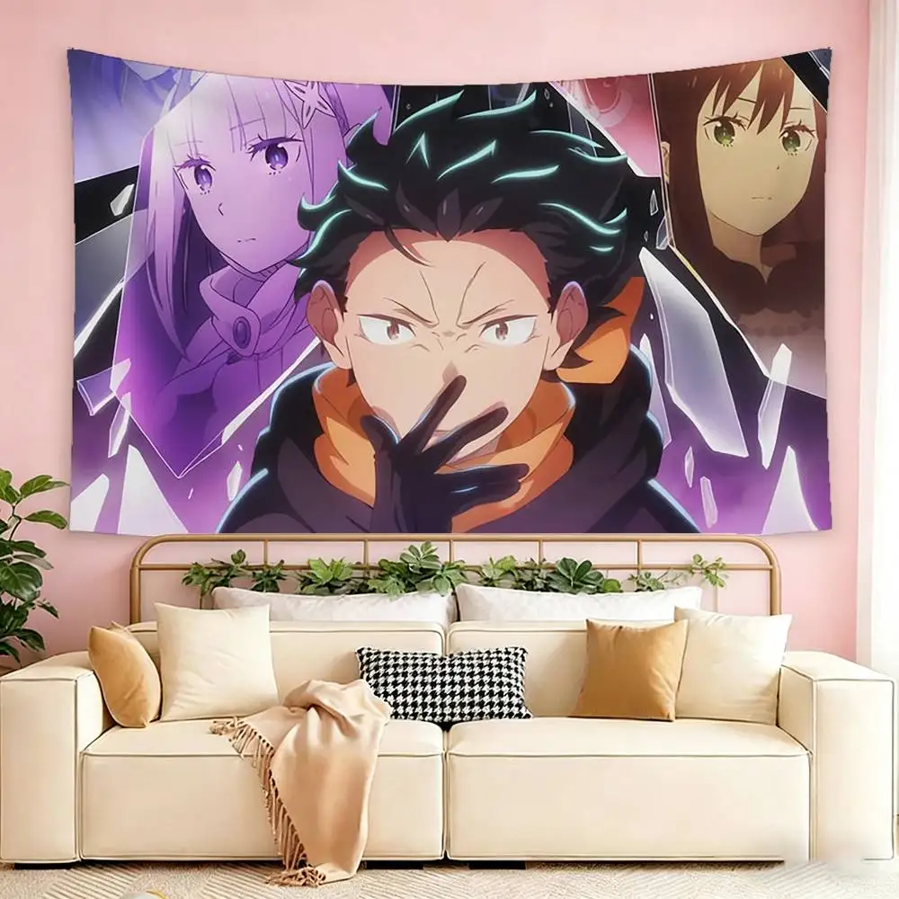 Anime Re Zero-O Natsuki Subaru Flags Suitable For Party Club Outdoor Interior Wall Decoration Banner Fans Gift