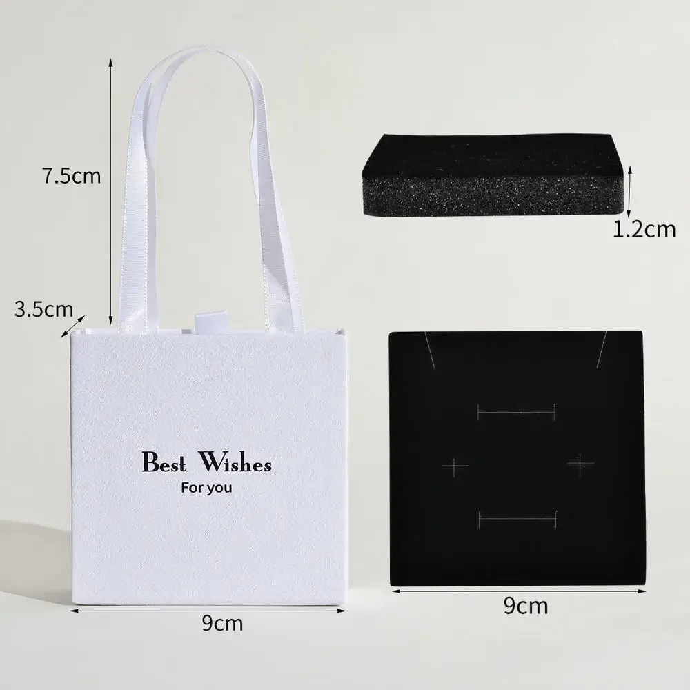 Jewelry Box With Tote Bag for Earring Ring Storage