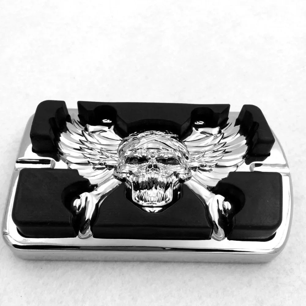 

Motorcycle Parts Zombie Black Brake Pedal Large Pad for Harley Davidson Touring Softail Road King Chrome / Black