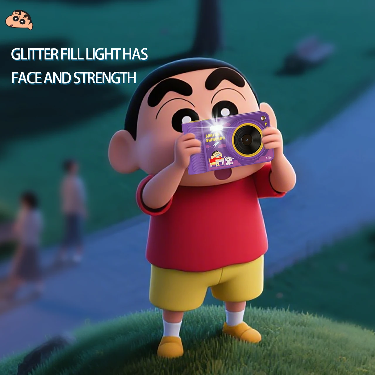 تلوين شينشان 4K ريترو CCD كاميرا رقمية محمولة فلاش كاميرا مزدوجة 16x التكبير التركيز التلقائي ذكي مضاد للاهتزاز #5