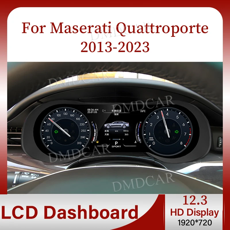 

12.3 inch Car LCD Digital Dashboard For Maserati Quattroporte 2013-2023 Virtual Cockpit Speedometer Instrument Cluster