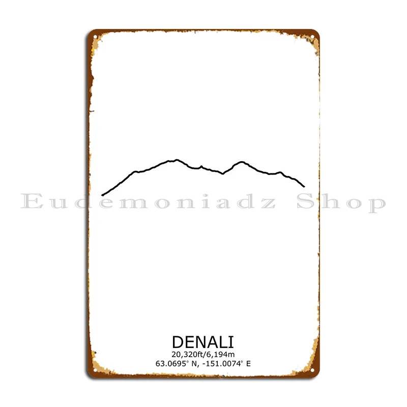 Denali Metal Signs Mural Cave Pub Plates Poster Tin Sign Poster