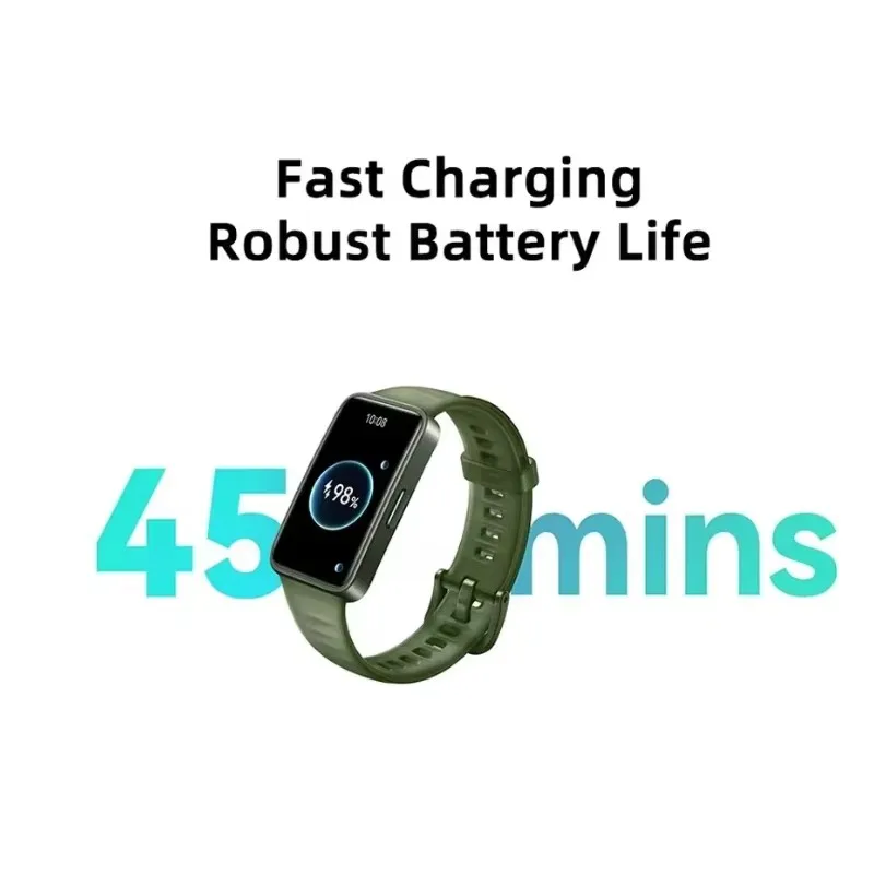 الأصلي هواوي الفرقة 8 الذكية الفرقة طوال اليوم الأكسجين في الدم 1.47 ''AMOLED شاشة معدل ضربات القلب Smartband 2 أسابيع عمر البطارية