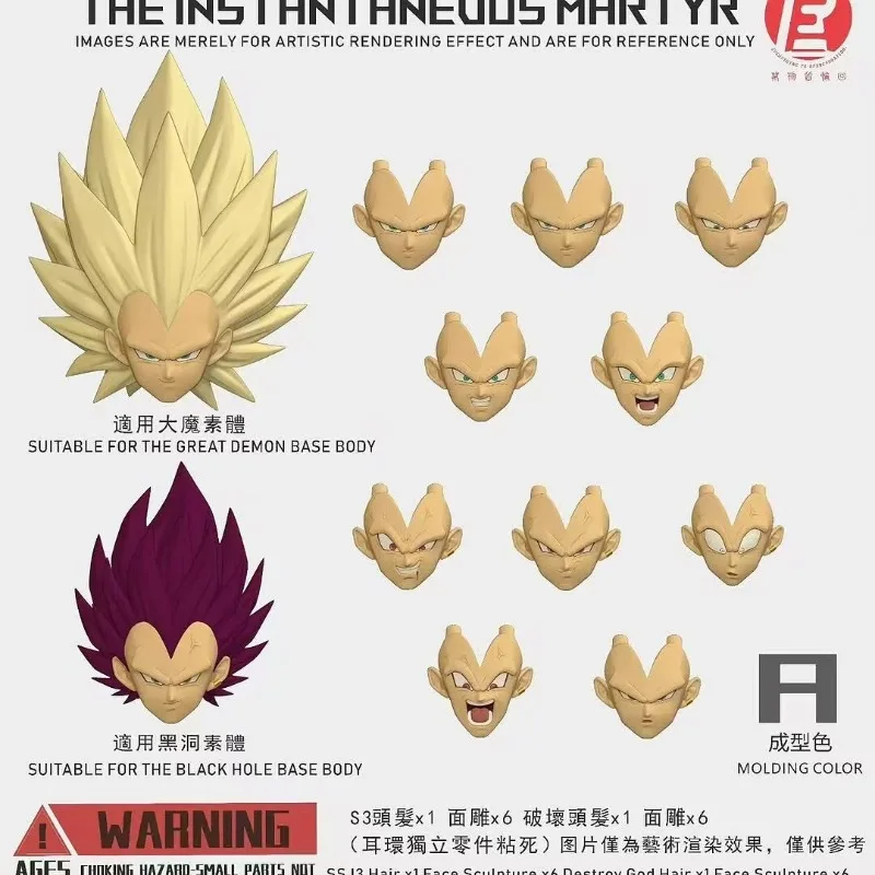 

Pre-sale Dragon Ball SHF Goku Vegeta DAIMA and Black Hole Face and Head Sculpture Action Figure Toys