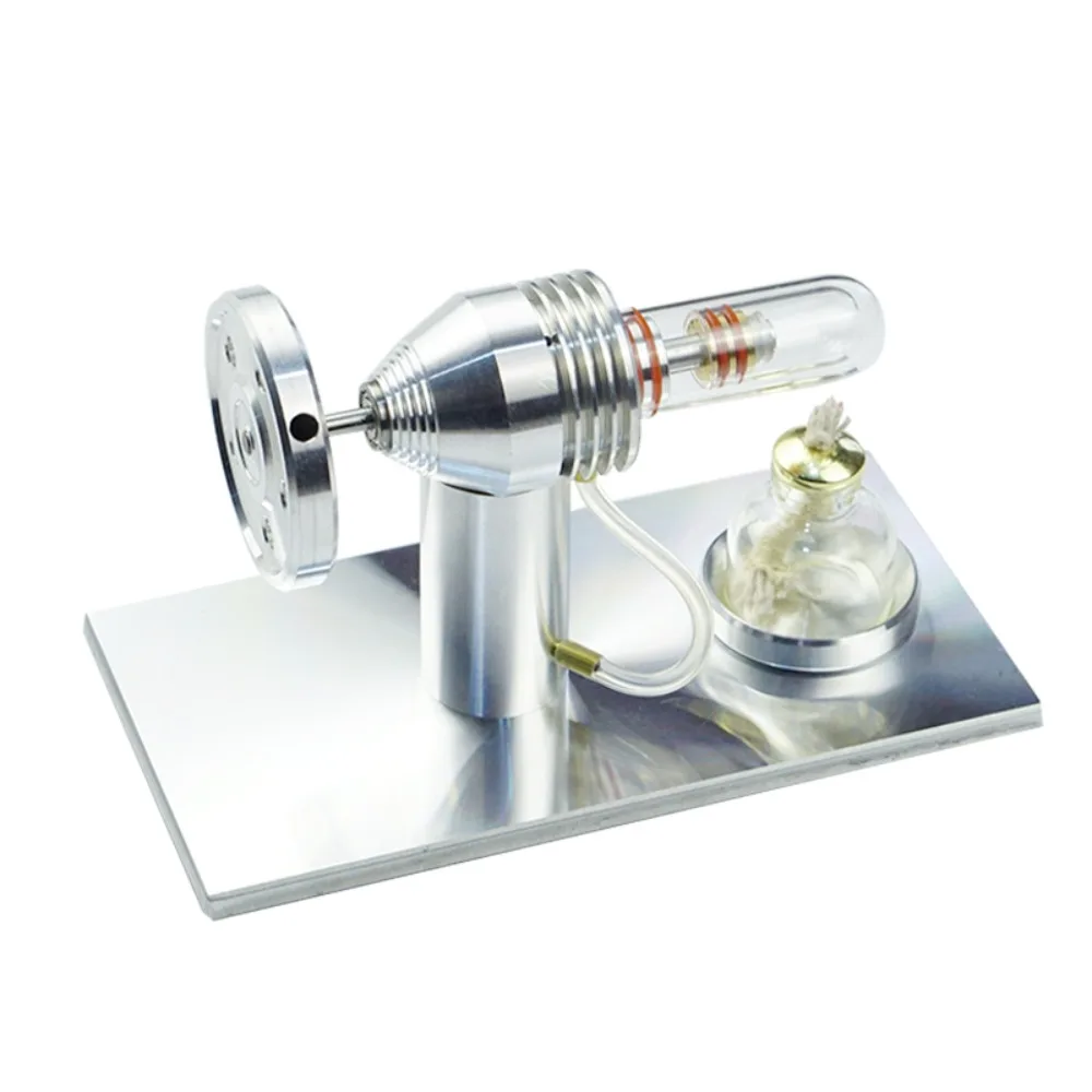 

Wheel Type Stirling Engine Generator Model Ornament Miniature Startable Engine Single Cylinder External Combustion Engine Model