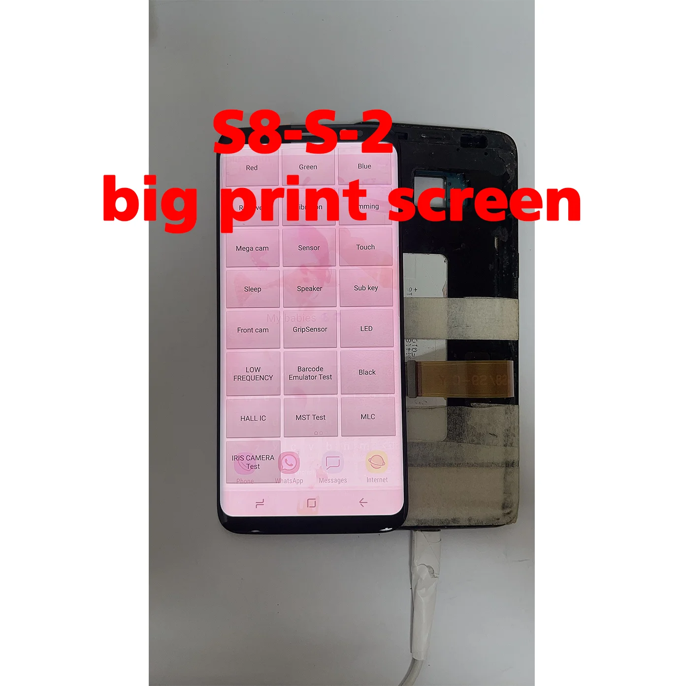 Defect Point Line AMOLED Touch Screen Digitizer Assembly For Samsung Galaxy S8 G950 G950F G950FD LCD Replacement