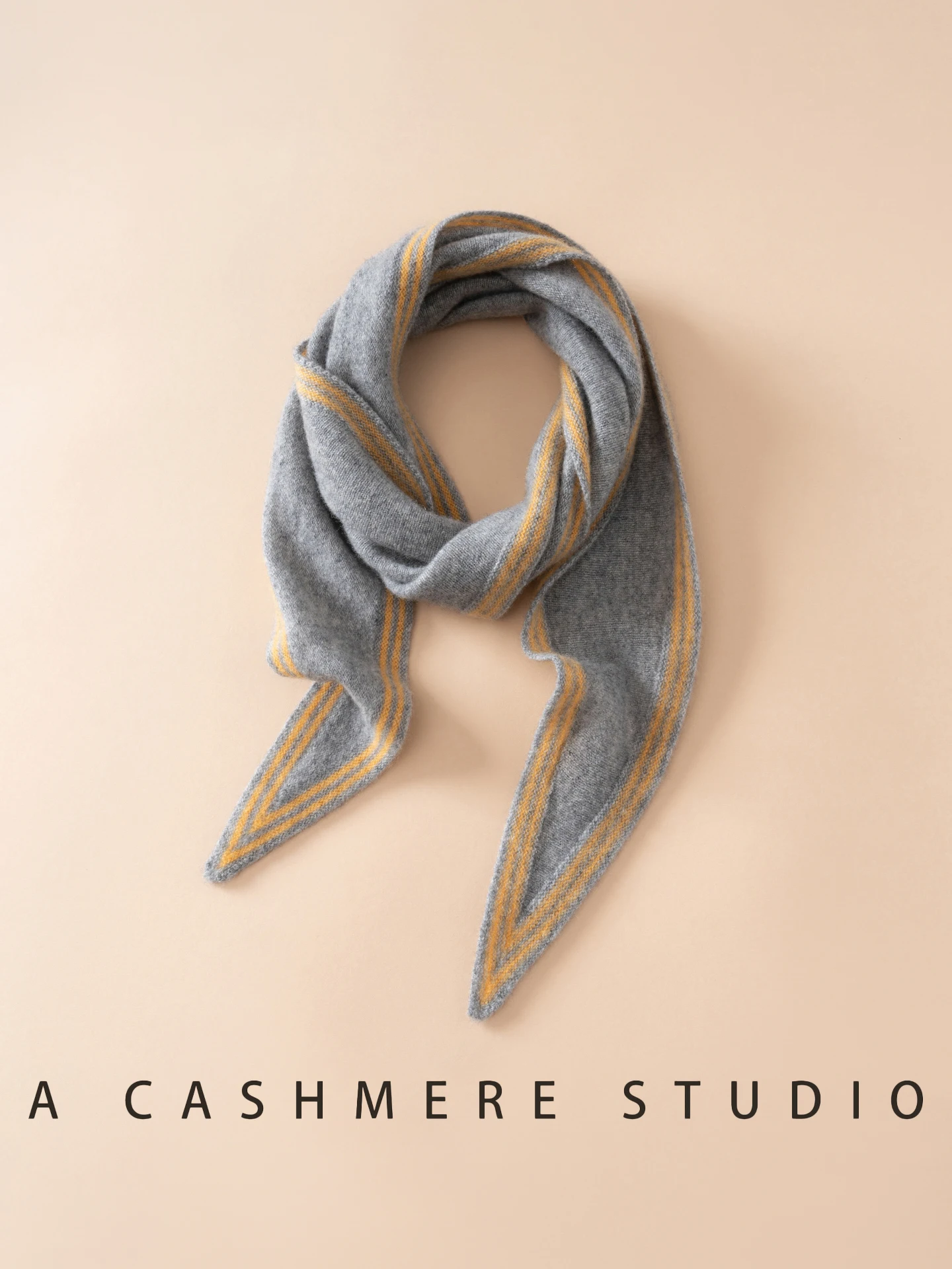 2025 New 100% Cashmere Shawl Versatile Commuting Fashion Simple Casual Pure Cashmere Diamond-shaped scarf Shawl Scarf