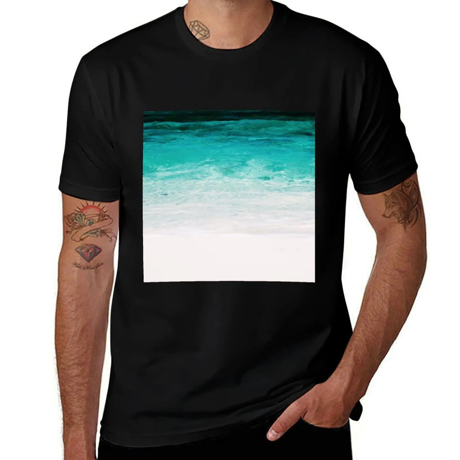 

Shades of the Ocean T-Shirt Breathable Lightweight Summer Top