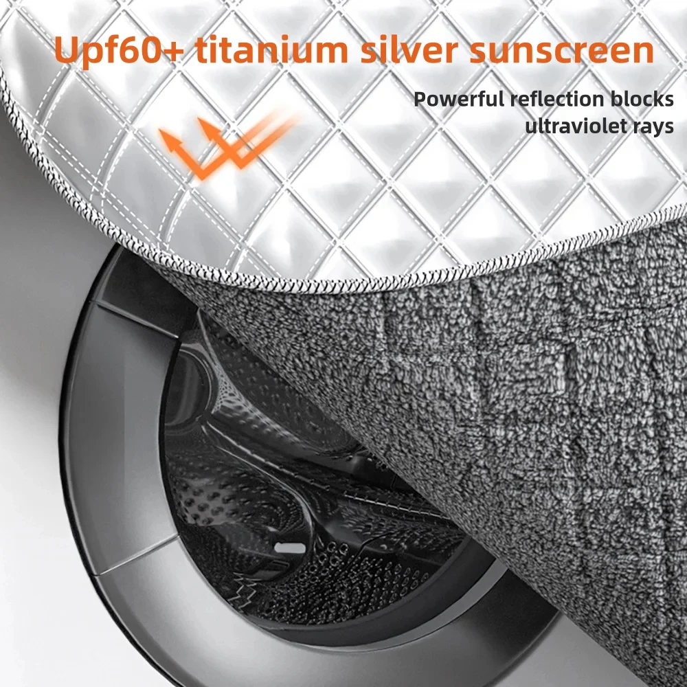 

Washing Machine Cover Universal Protective Cloth for Front-Load Washer, Sun Protection, Heat Insulation, Waterproof & Dustproof