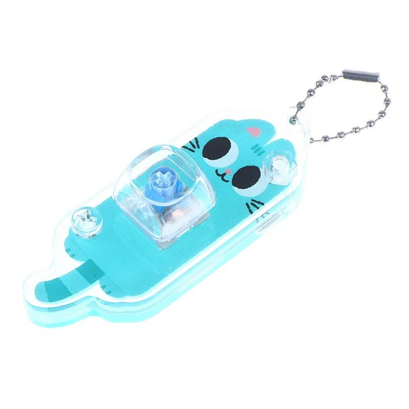 Mechanical Keyboard Switch Keychain Toy For Stress Relief, DIY Pressing Sensory Gift For Adults