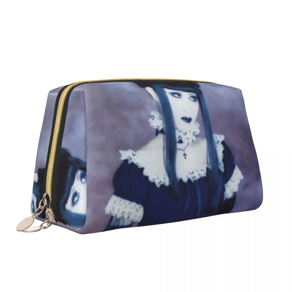 Malice Mizer Visual Kei Japanese Rock Band Gothic Travel Cosmetic Bag Toiletry Makeup Organizer Ladies Beauty Storage Dopp Kit