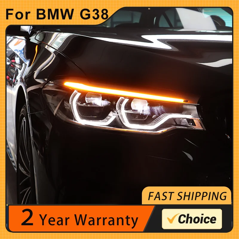 

for 18-20 BMW G38 headlight assembly modification, BMW 5 series high-end LED headlights, 5 series spoon daytime running lights