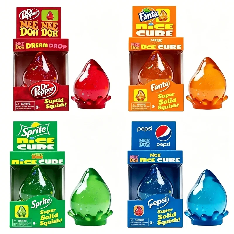 Neuer Needoh Dreamy Water Drop Marmorierter Würfel Zuckerwatte-Quetschspielzeug Weiches Squeeze-Spielzeug zur Angstlinderung Fidget-Spielzeug für Erwachsene Überraschungsgeschenk – Detail 1