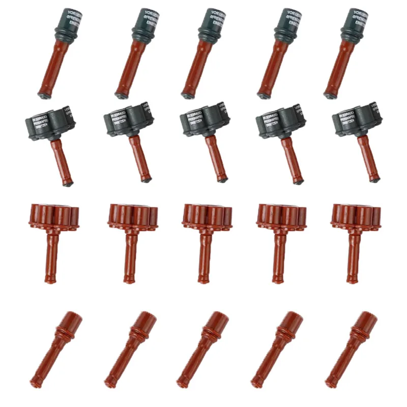 WWII Military Building Blocks Soldier Figures Soviet Army Weapons Accessories Cluster Grenade Set Mini Brick Toy Gift MOC QT014
