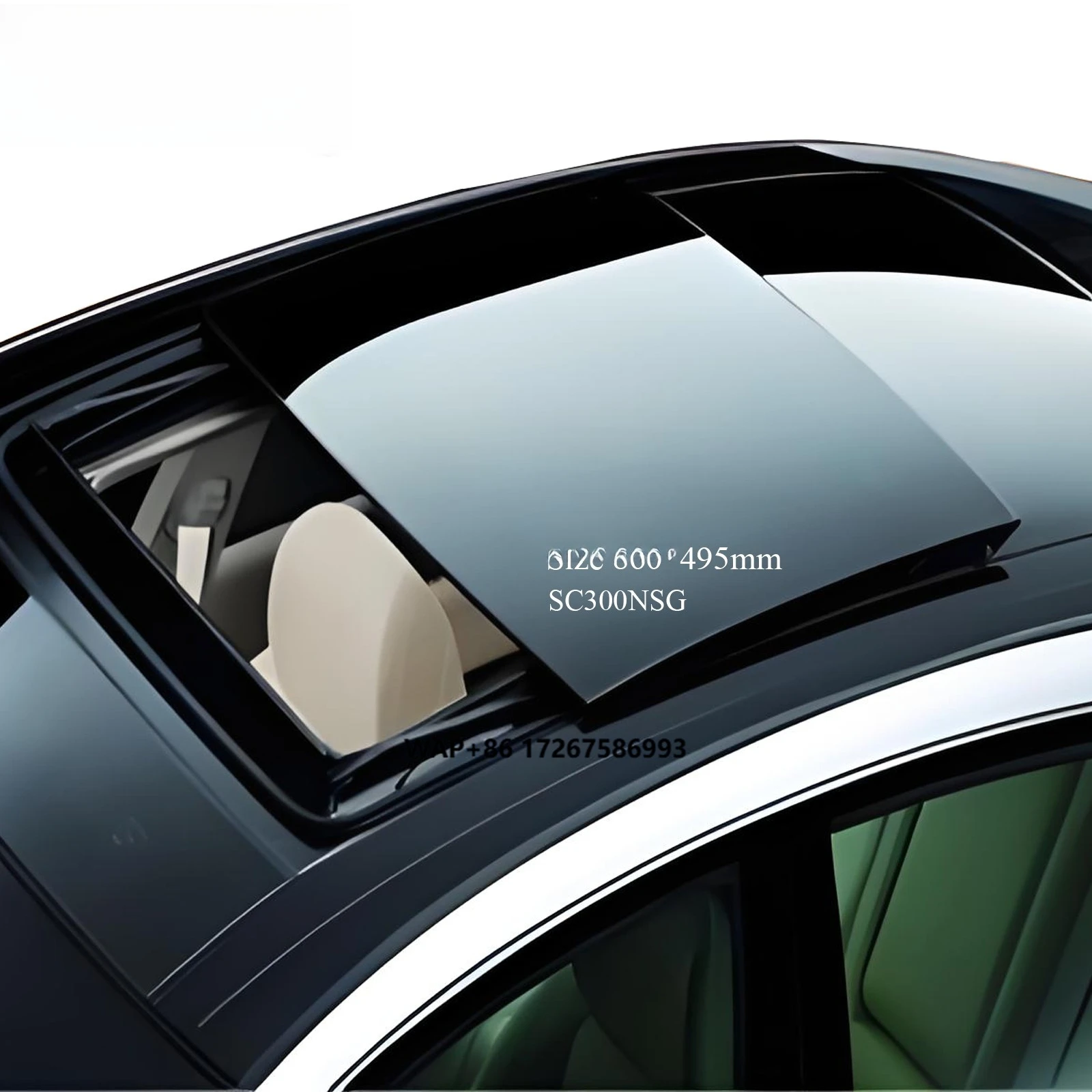 

Best Quality Car Auto Accessories Retractable Electric Sunshade Sunroof MoonRoof Size 860*495mm SC300NSG