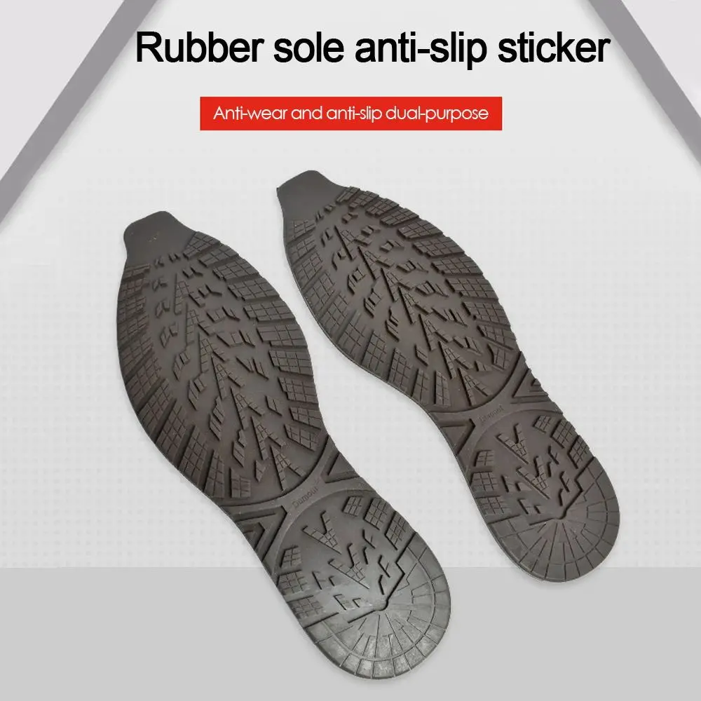 1 pasang sepatu pengganti DIY antiselip dengan sol karet tebal untuk perbaikan tambalan karet antiaus