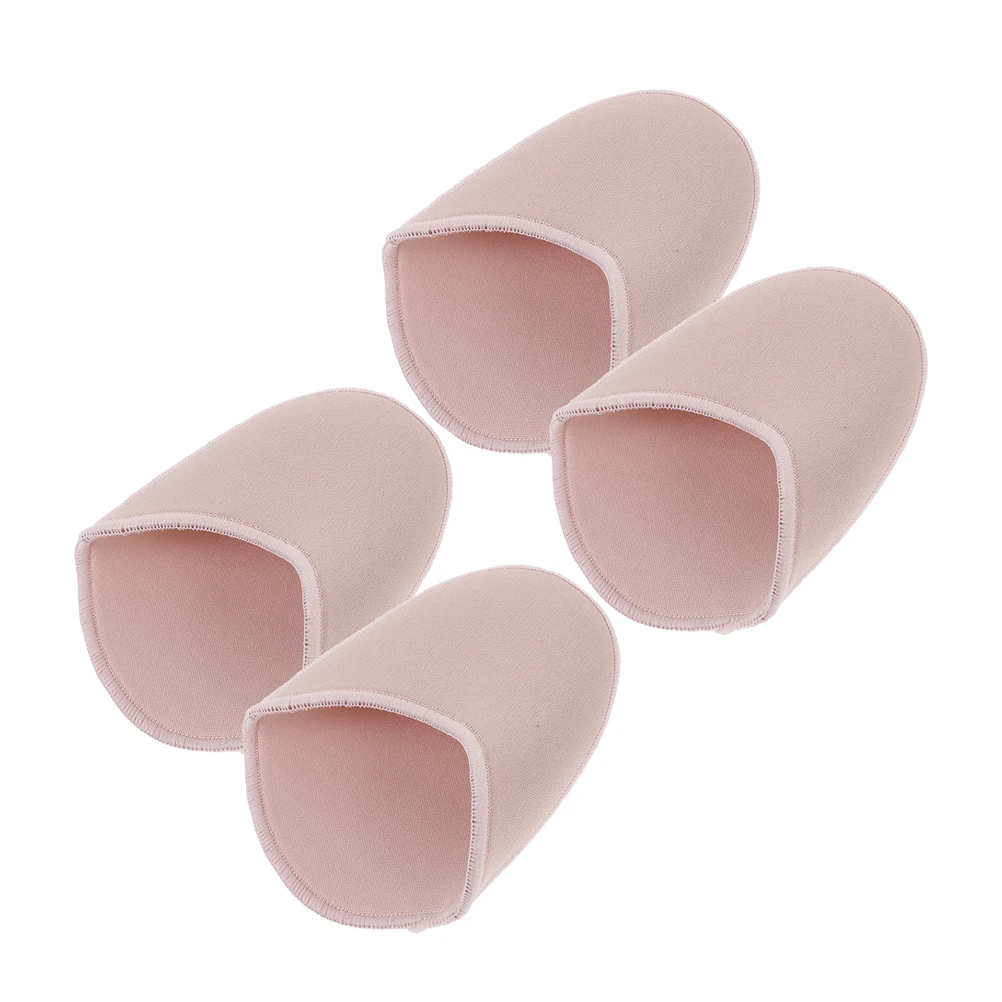 2 paia Protezioni per le dita dei piedi Morbide antiscivolo Traspiranti Doppio strato Donne Balletto Danza Cuscinetti per le dita Coperture Cura del piede Solette Cucito fai da te