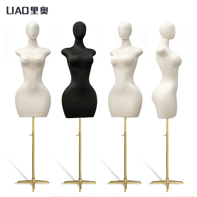 BBL Half body Curvy Female Mannequin Big Hip Big Boobs Dress Form Female Torso Pinable Foam Mannequin