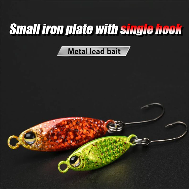 Luya Iron Plate Micro Object Small Iron Plate 3g5g Japanese Lead Fish Mini Stream Single Hook Long Cast Floating Down Iron Plate