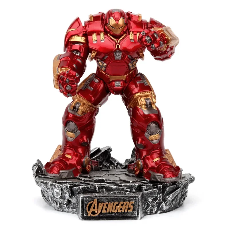 Resin Avengers Anti-Hulk Armor MK44 Iron Man Statue Action Figurine Desk Collectible Anime Model Toys Figures Gift