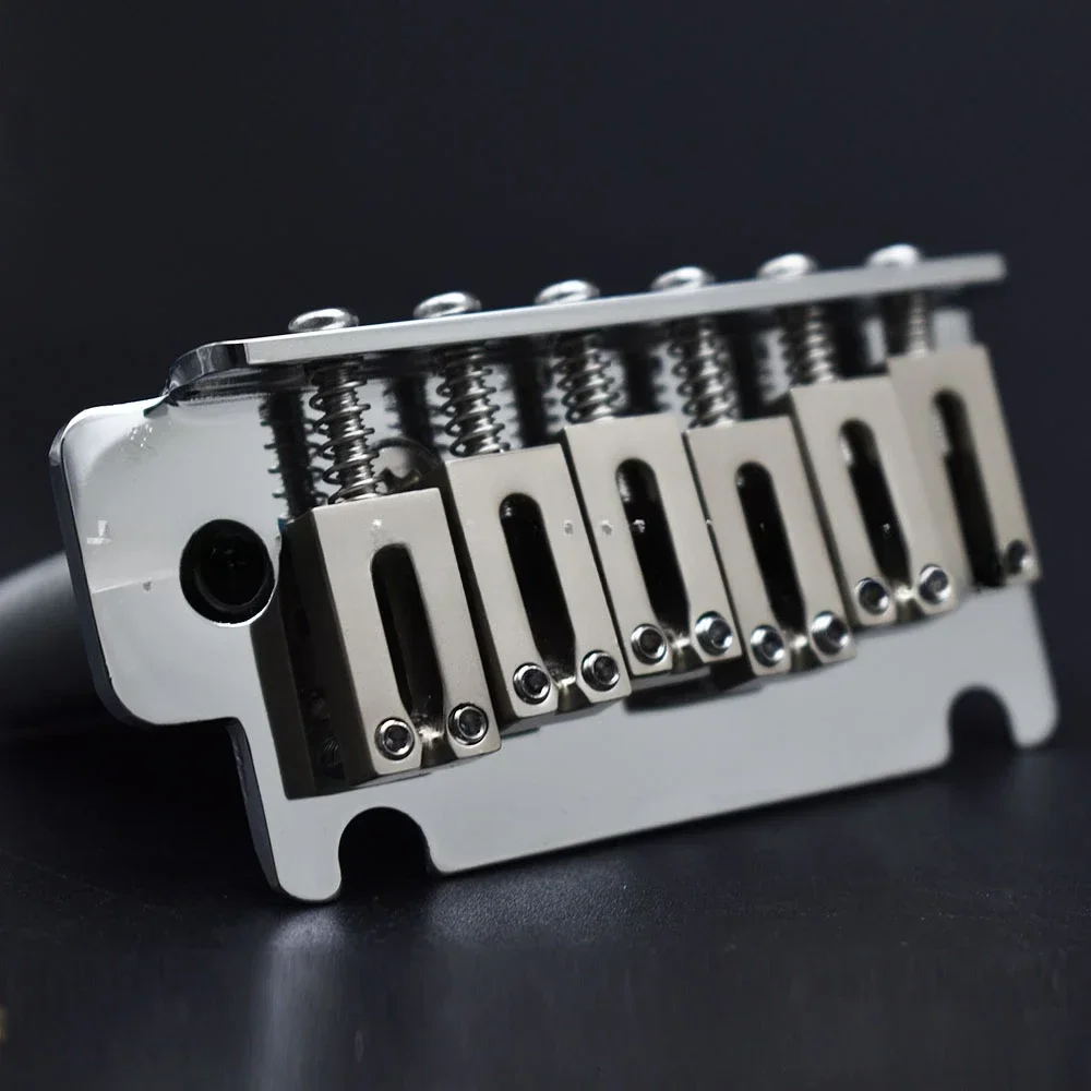 Small Double-shake Bridge Zinc Alloy  Base 10.5-string Pitch  Electric Guitar 6-string Flat Head Single-shake String Threading