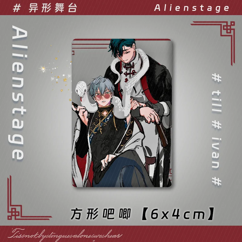 Anime ALIEN STAGE Till Ivan Cosplay Laser Badge Akrylowy stojak Model Akrylowe cegły Kolorowy papier Akcesoria dekoracyjne Prezenty