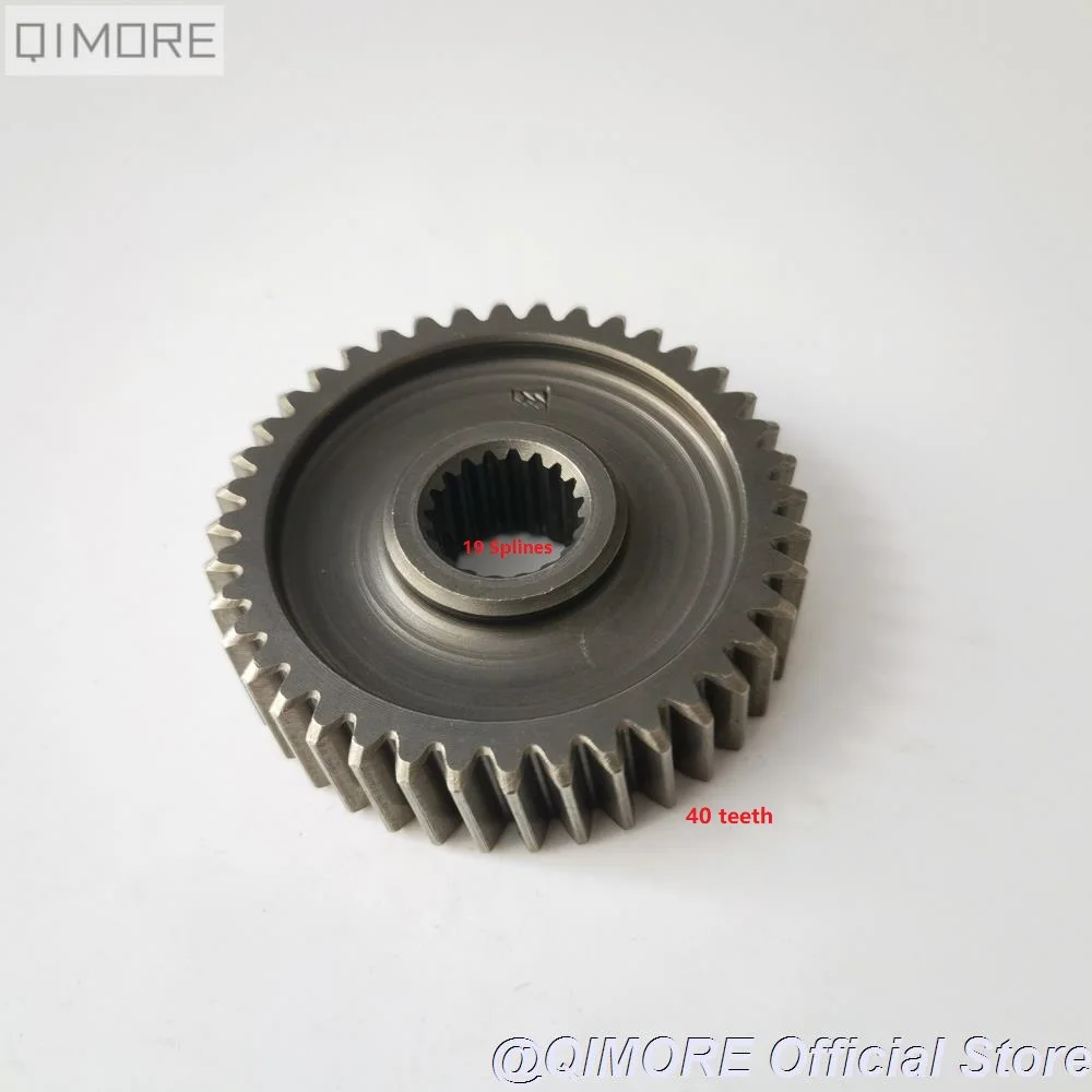 Output Gear / Final Drive Shaft Gear (19-Spline 40-Tooth) for 4 stroke Scooter GY6 125 152QMI 1P52QMI / GY6 150 157QMJ 1P57QMJ