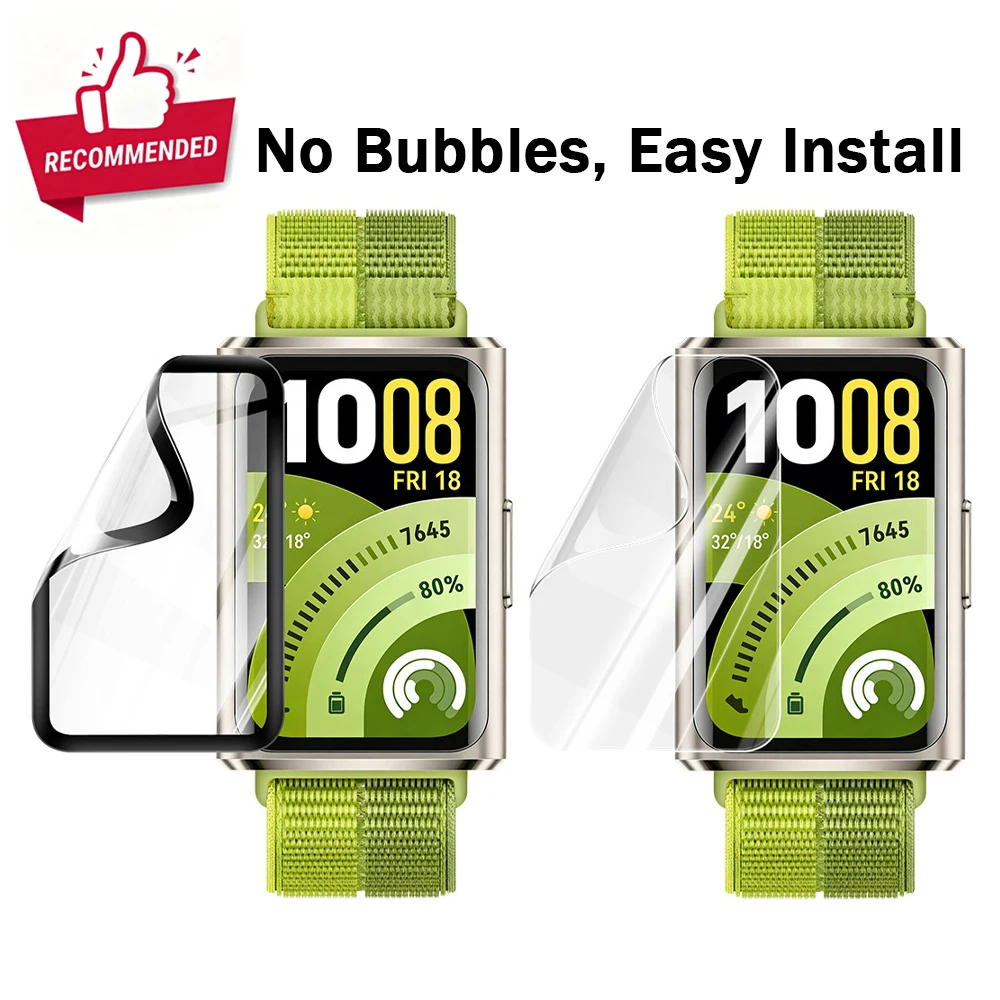 1–2 Stück blasenfreie Hydrogel-Folie für Huawei Band 11/11 Pro, Displayschutzfolie, Uhrenabdeckung, weiches Glas, vollständige Abdeckung, einfache Installation