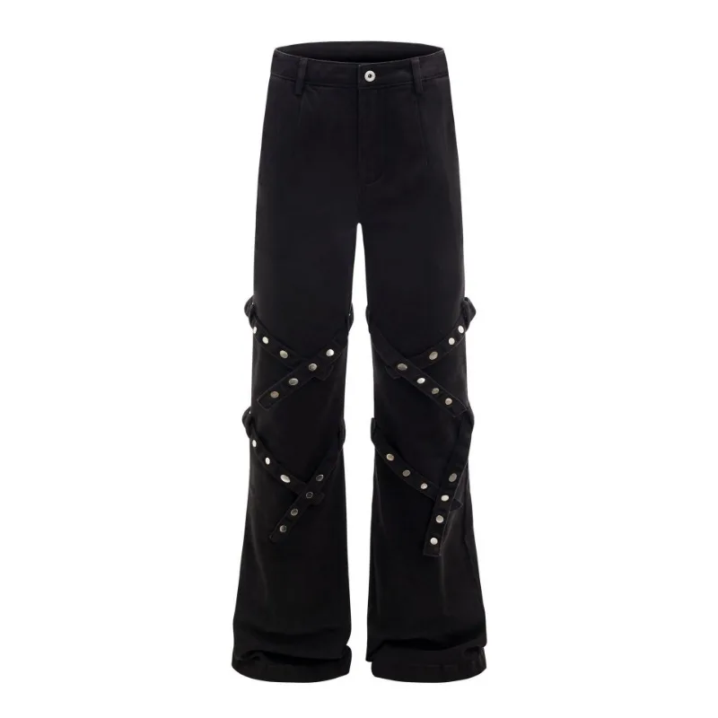 OR FL Three Dimensional Binding Strap Design Sense Micro 97 Cotton Women Cargo Trousers Trendy Brand Vibe Slacks Y2k Pants