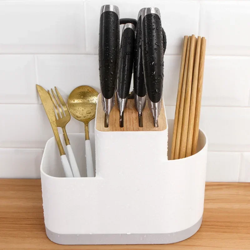 

1Pc Kitchen Fork Storage Draining Rack Knife Organizer Drainer Drying Rack for Spoon Chopsticks Holder Kitchen Accessories