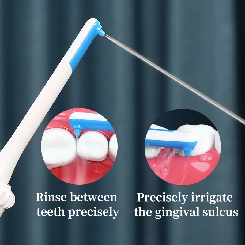 جهاز تنظيف الأسنان المحمول الذي يعمل بالبطارية، منظف الفم، خالي من الضوضاء، ولا يحتاج إلى الماء، شق عميق، إزالة حطام الطعام، شطف الأسنان