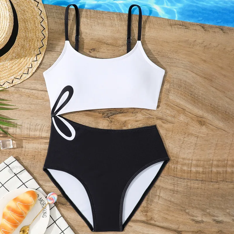 Costume da bagno intero per ragazze adolescenti da 8-12 anni, costumi da bagno estivi per bambini ad asciugatura rapida, costumi da bagno