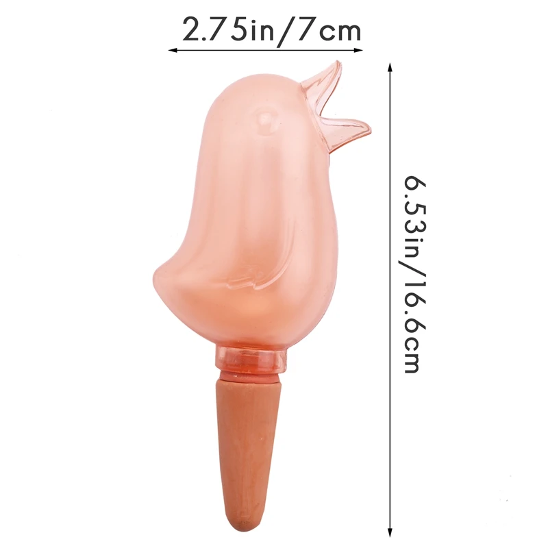 ABRE-4 Uds. Bebedero transparente con forma de pájaro para plantas, dispositivos de autorriego transparentes, globos, bombillas de riego para plantas de interior, picos de riego para plantas Au