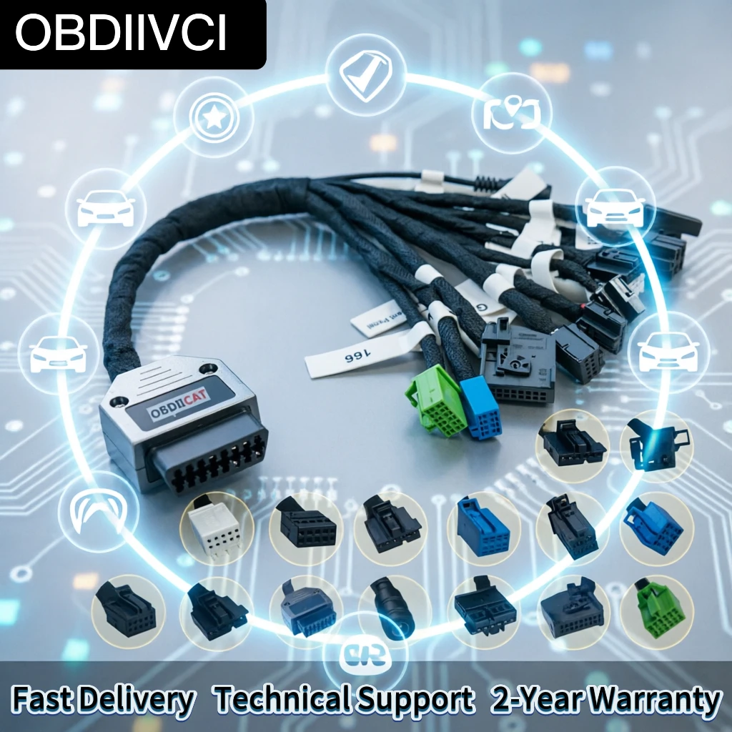 

OBDIIVCI 15in1 ELV Cable EZS Cluster Platform Test Cable for B-e-nz 15 in 1 Cable VVDI tablet for M--B Locks Platform Tool