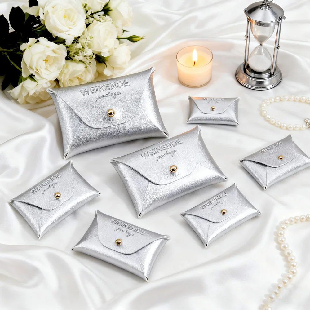 7*5 سنتيمتر 10*7 سنتيمتر الإبداعية تنقش لطيف الراقية خاتم الزواج هدية التعبئة والتغليف مجوهرات حقيبة التخزين قلادة صغيرة بولي Leather الجلود المفاجئة الحقيبة #1