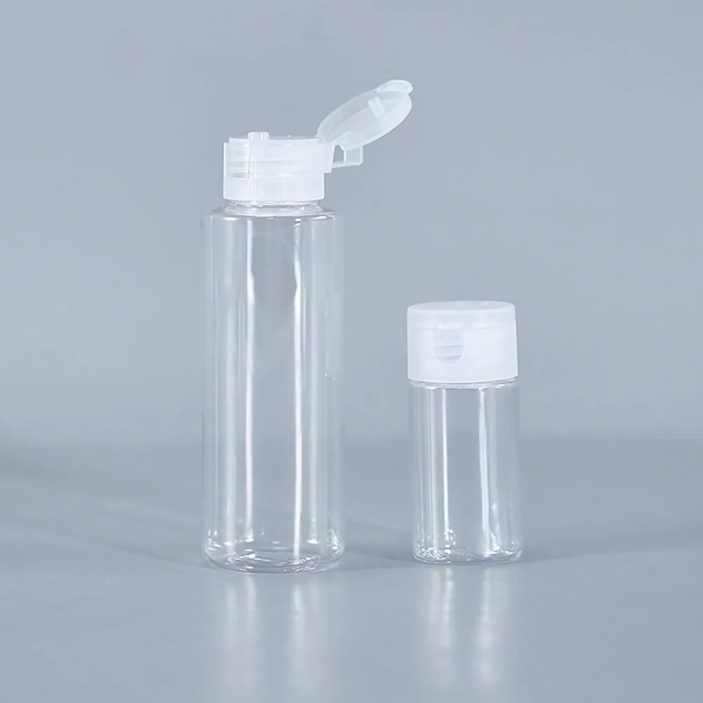 6 قطع من زجاجات الضغط البلاستيكية الشفافة القابلة لإعادة الملء للسفر لوشن شامبو وغسول الجسم والعناية بالبشرة والمكياج #2