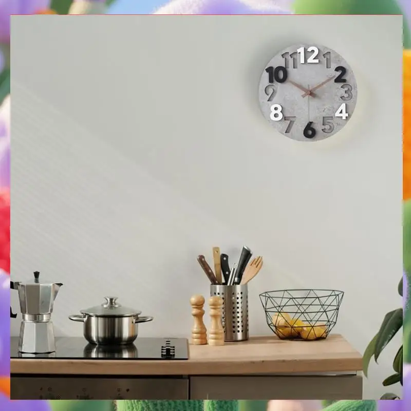 

Wall Clocks For Room,Wall Clocks For Living Room Modern,Large Silent Wall Clock For Kitchen Living Room Bedroom 12 Inch-ABXK