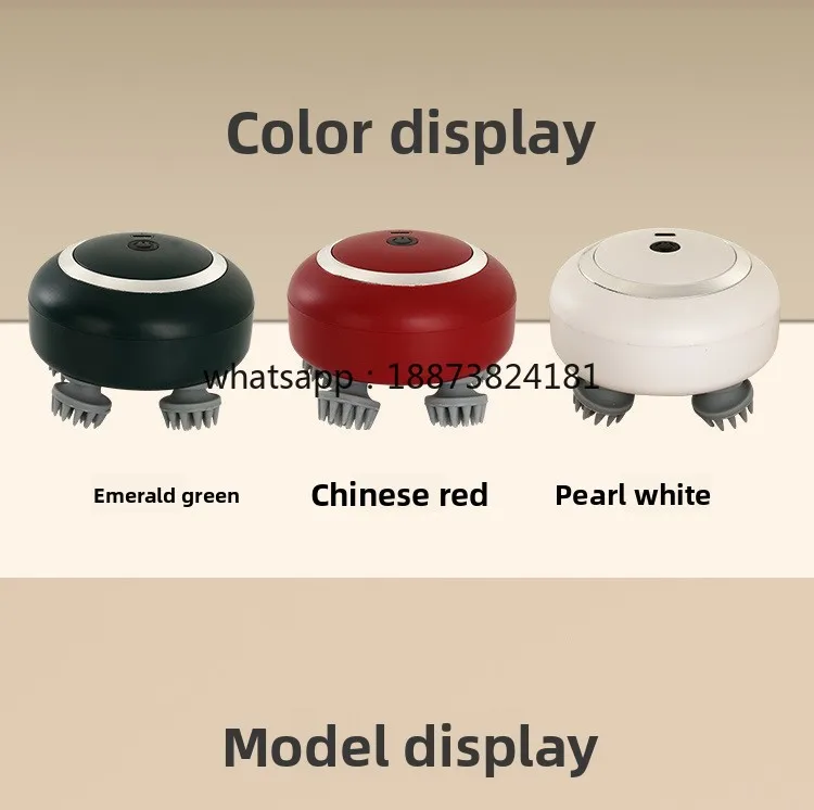 

Electric Rechargeable Head Massager with Meridian Kneading Therapy Scalp & Headache Relief for People and Pets fast shipping